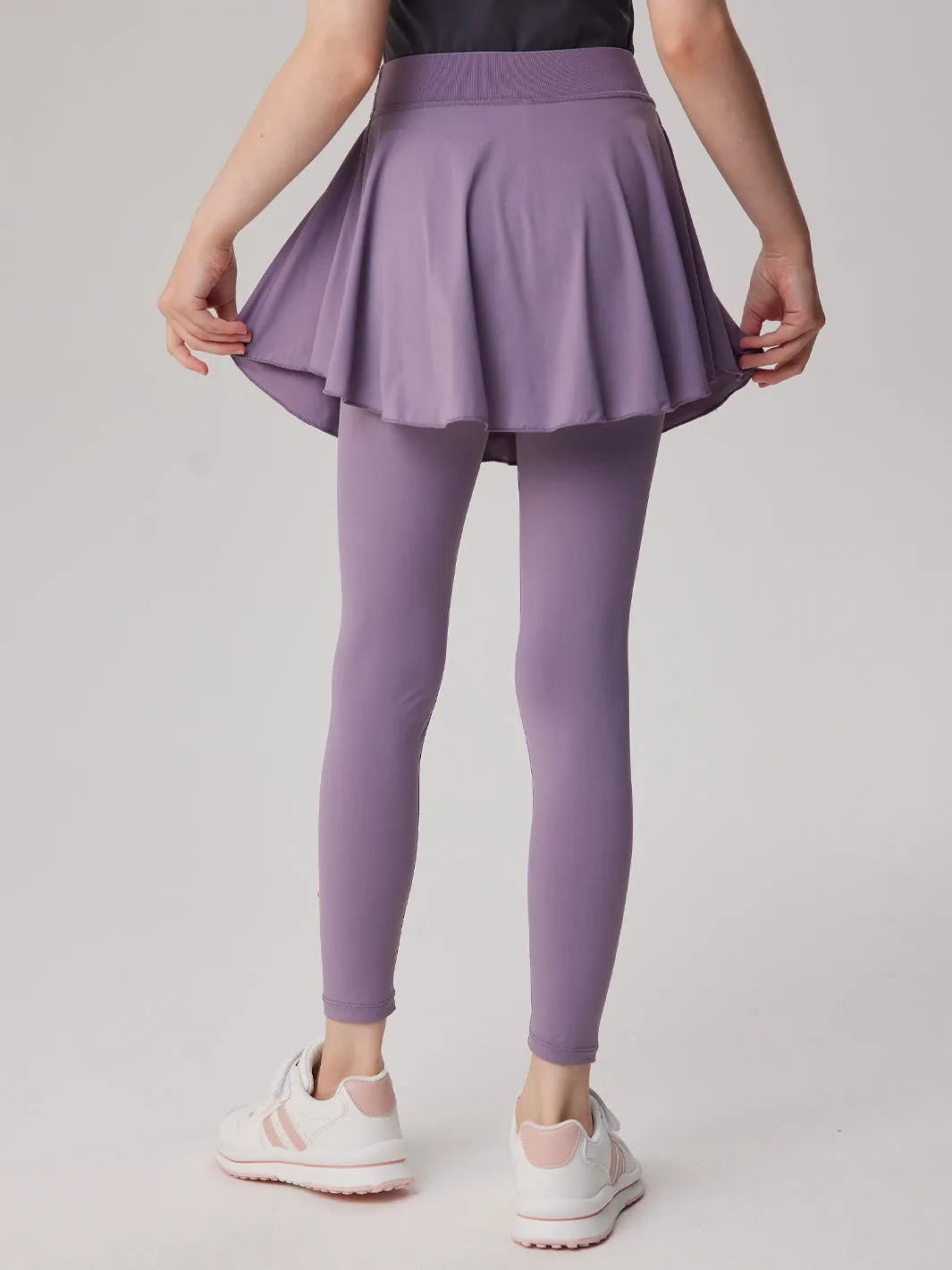 2 In 1 Soft Ballet Skirt Leggings