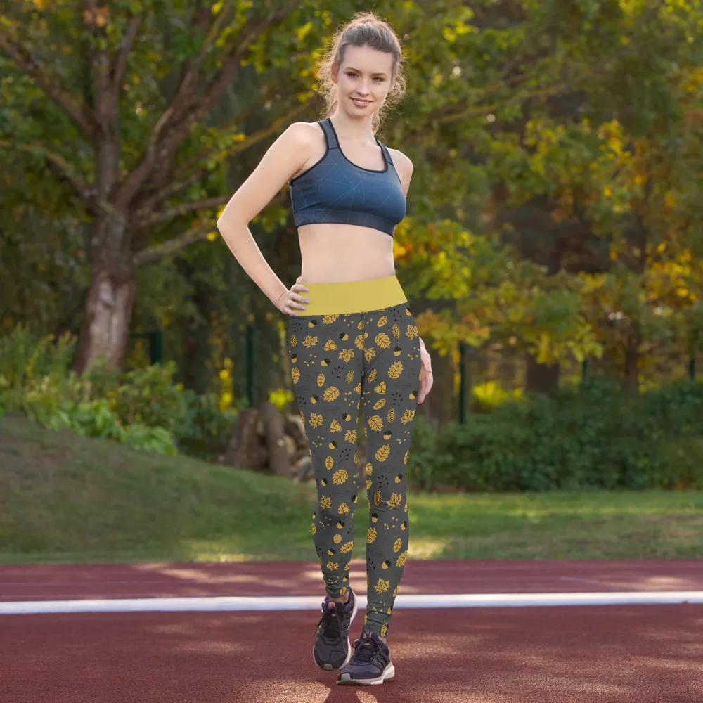 Acorns and Leaves Leggings