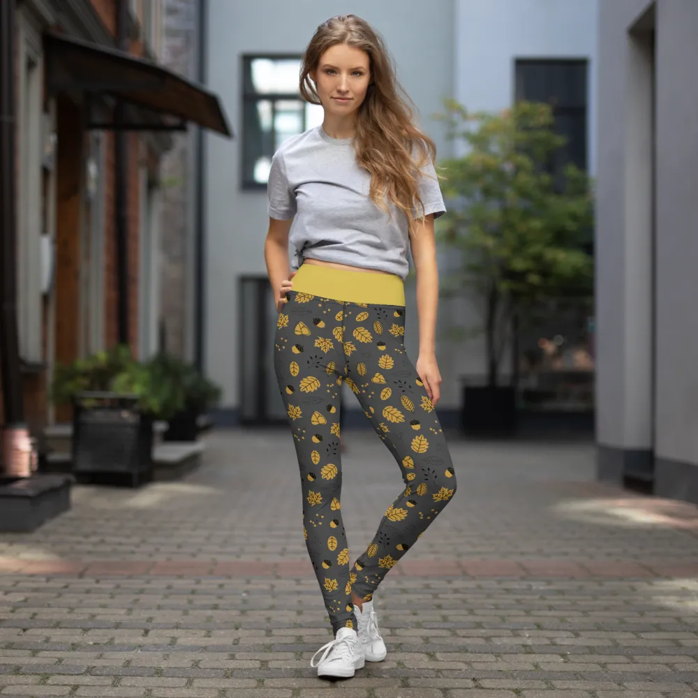 Acorns and Leaves Leggings