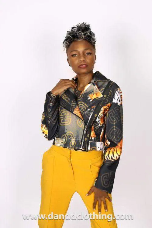 African Jacket Tiger print for Women