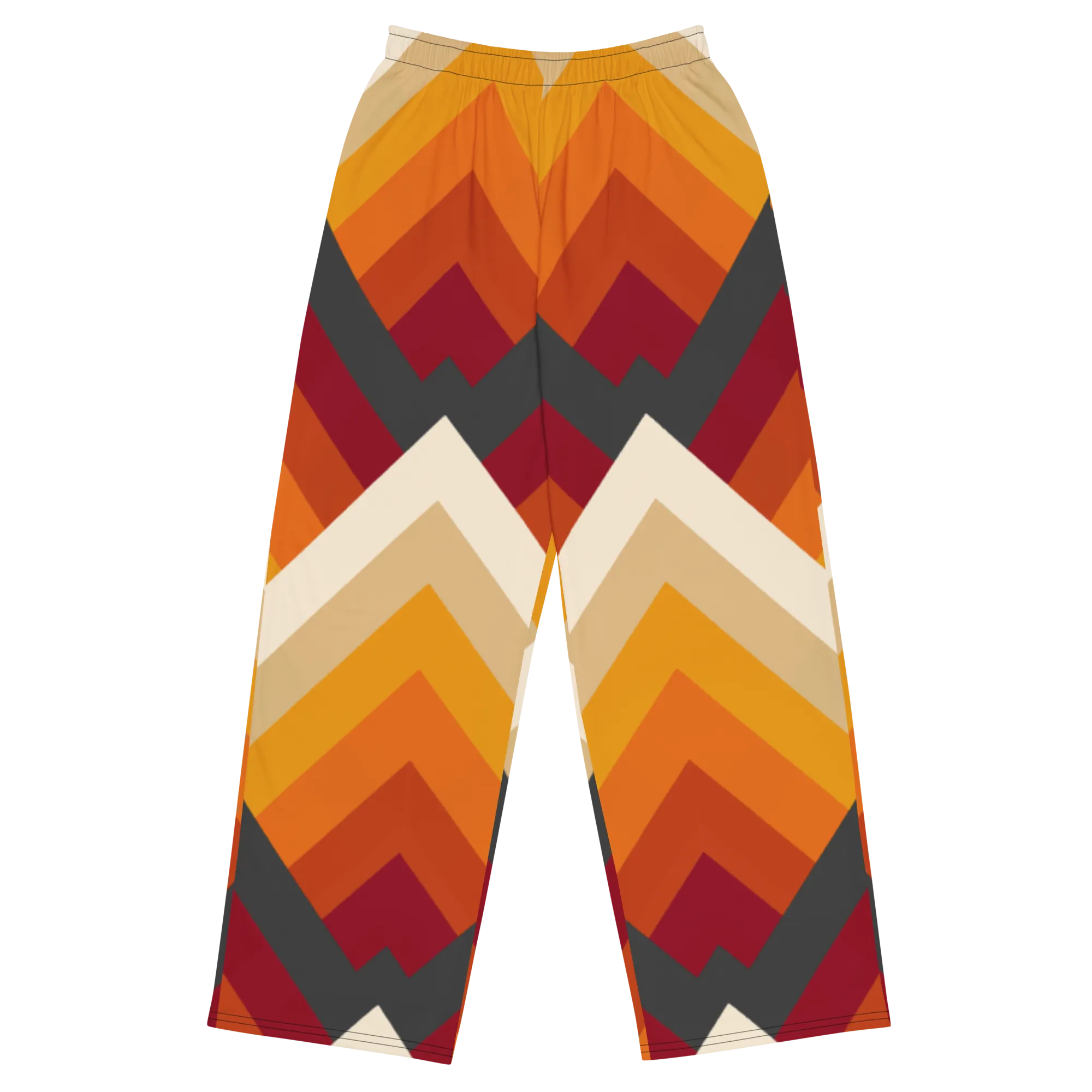 Autumn Geometry wide-leg pants