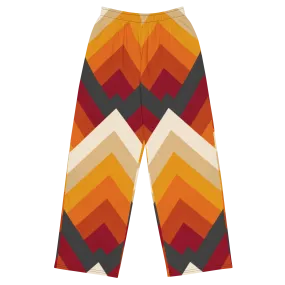 Autumn Geometry wide-leg pants