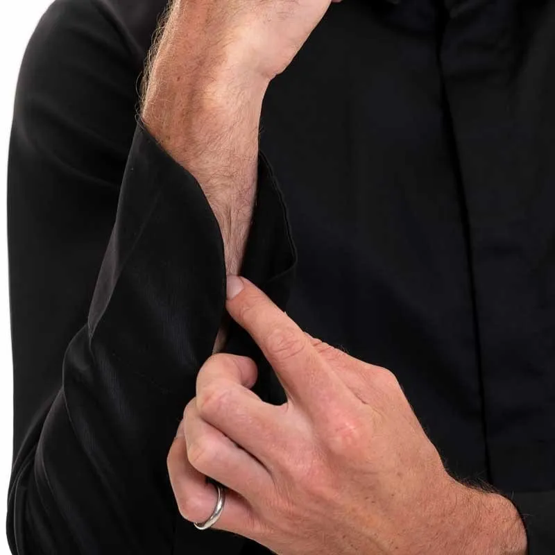 Black Long Sleeve Kitchen Coat Figari - ROBUR