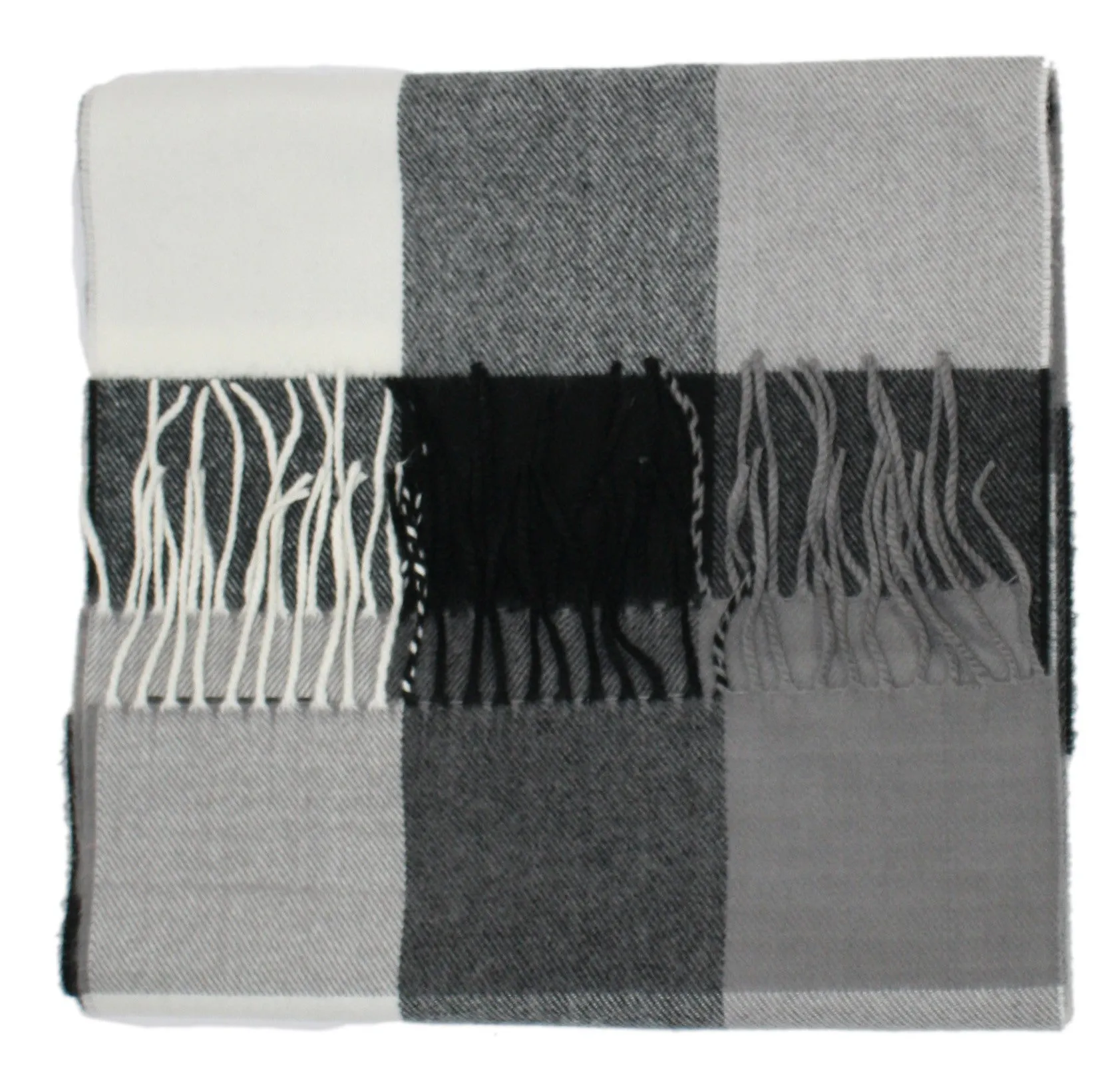 Bold Check Cashmere Feel Men's Scarf