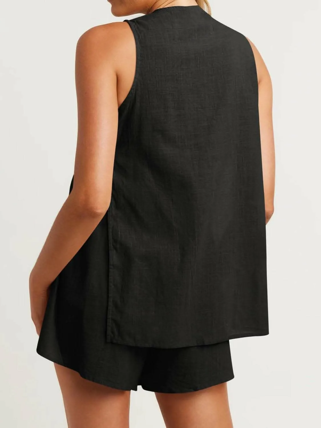 Chic cotton lounge set - cozy comfort