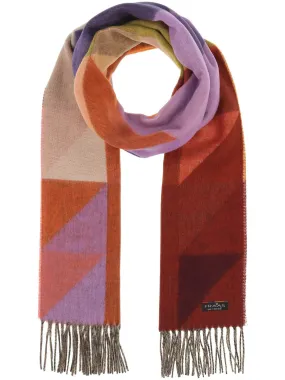 Fraas Cashmink Scarf with Geometric Design  620002-292  Spice Route