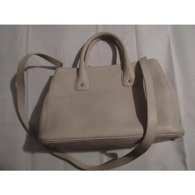 Furla New Pursesnew Designer Purses Ivory Blush Textured Leather Satchel