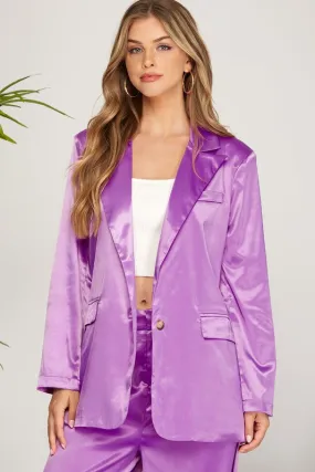 Girl Boss Satin Blazer