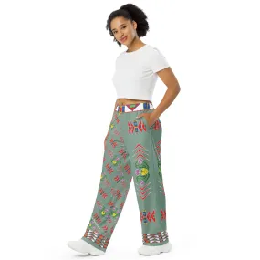 Gratitude Moss unisex wide-leg pants