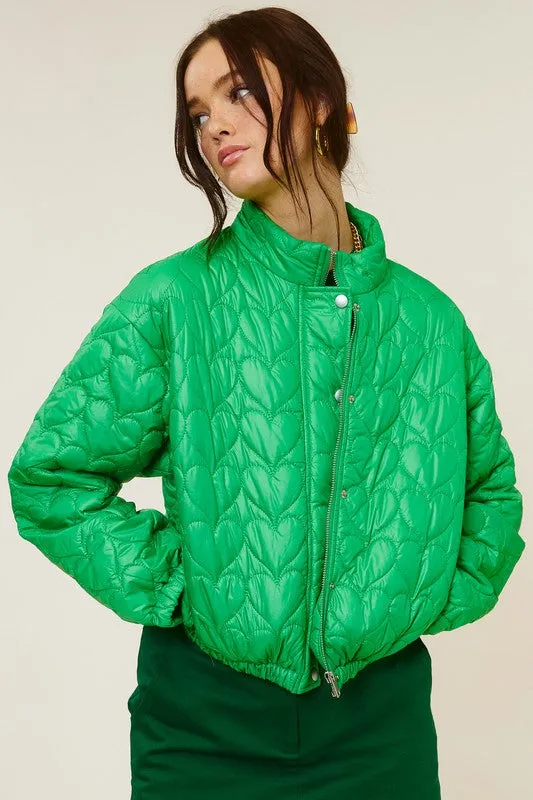 Heart Struck Puffer Jacket
