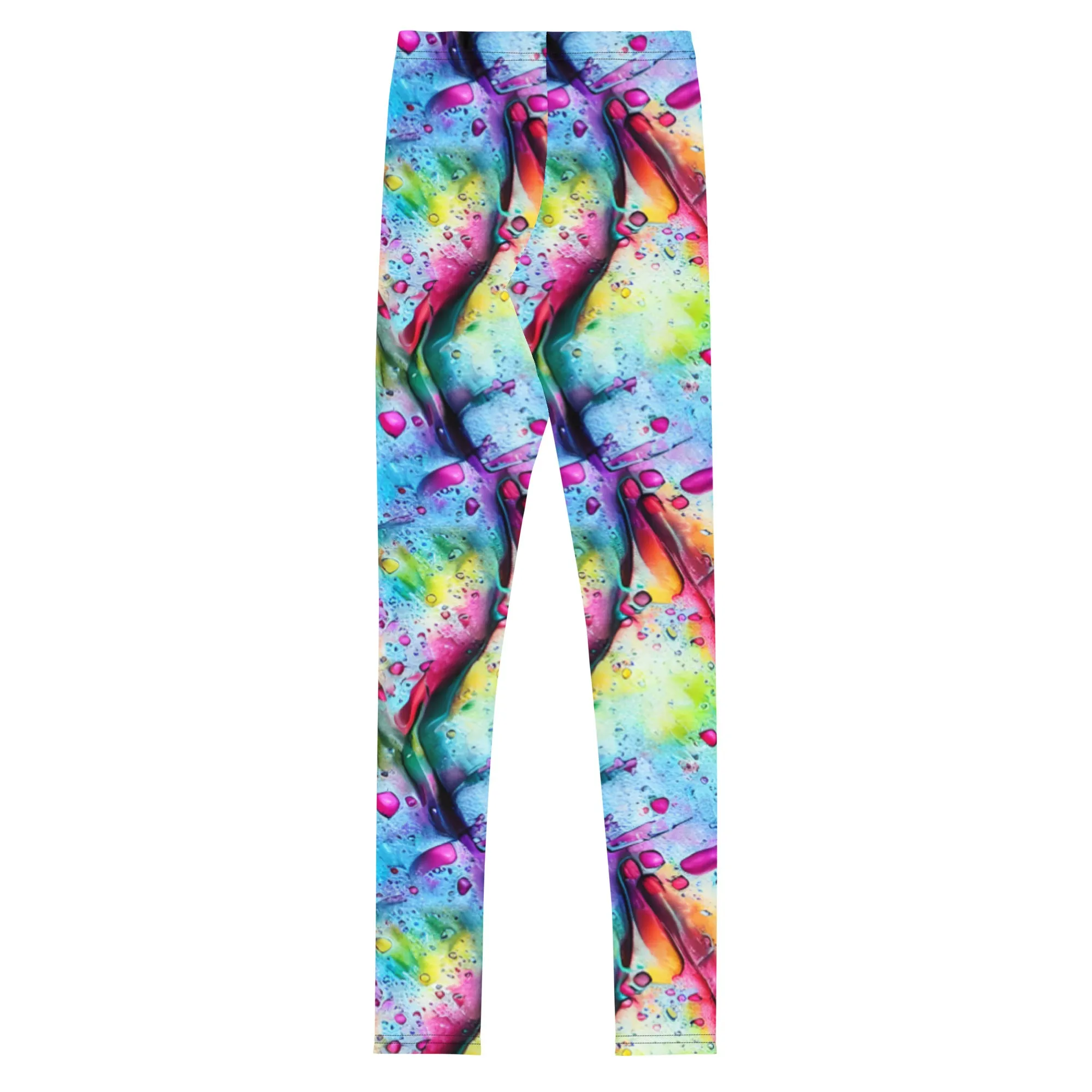 Hyper-Realistic Multicolor Drips & Drops Leggings
