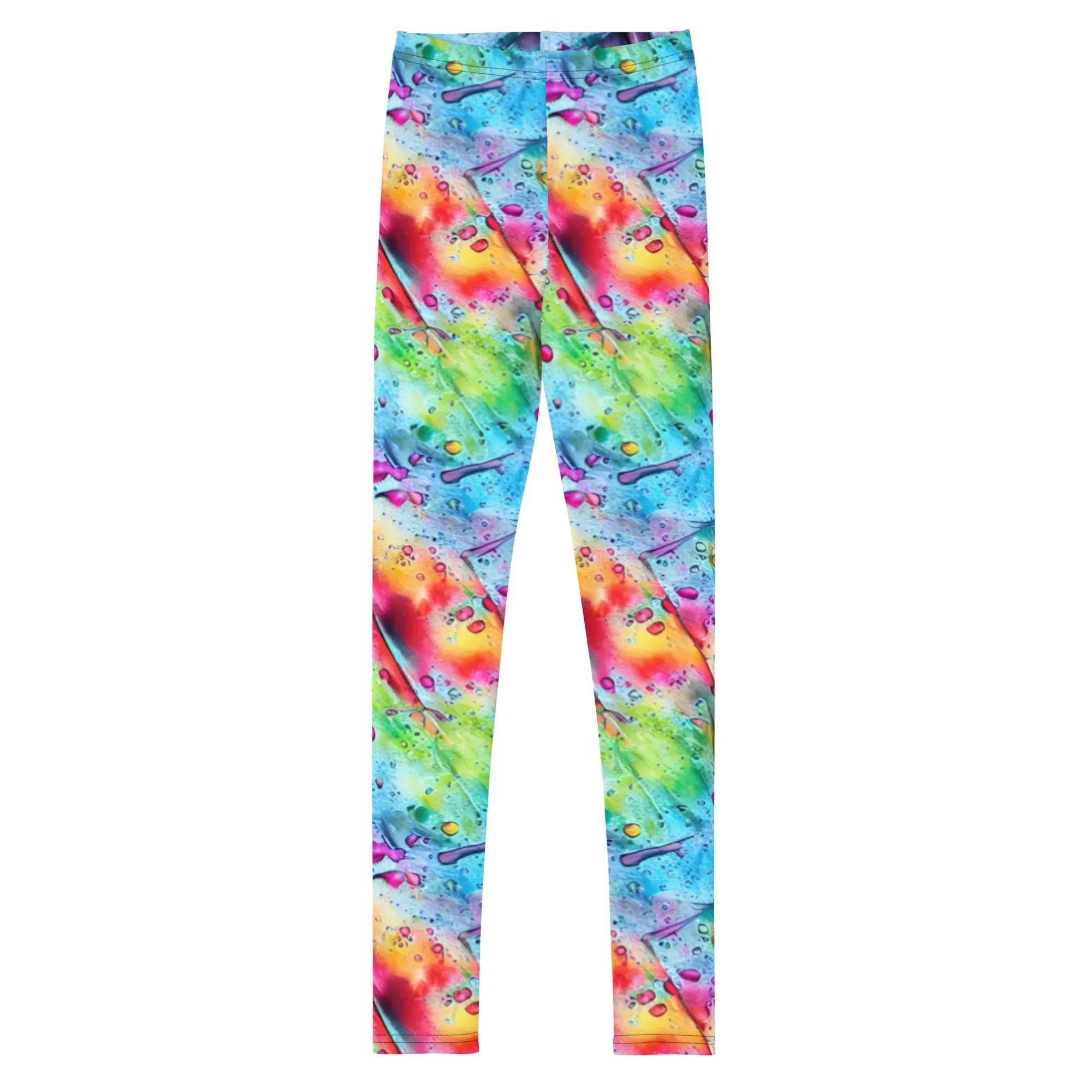 Hyper-Realistic Multicolor Drips & Drops Leggings
