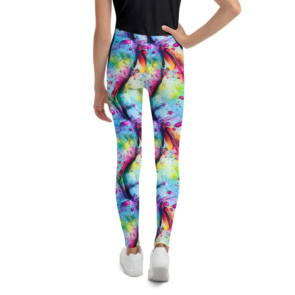 Hyper-Realistic Multicolor Drips & Drops Leggings