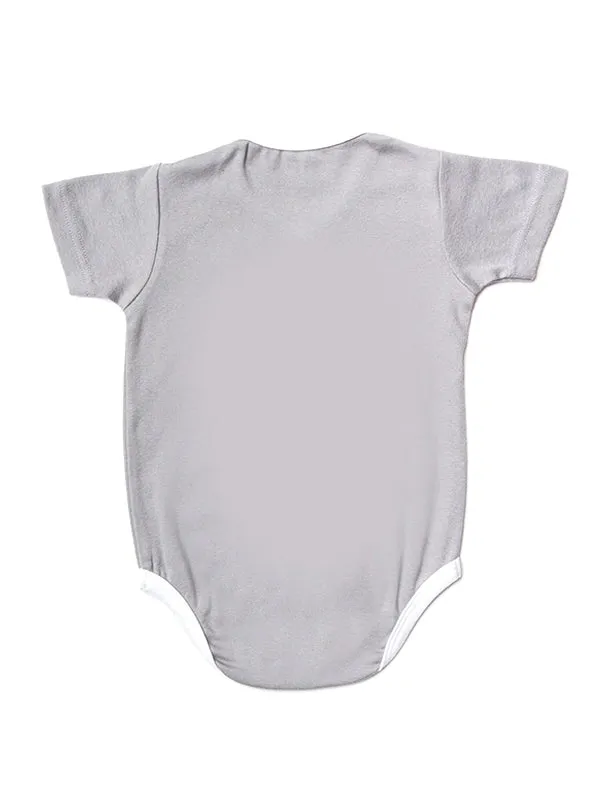 Kimono Grey Short Sleeve Onesie