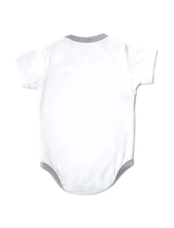 Kimono White Short Sleeves Onesie