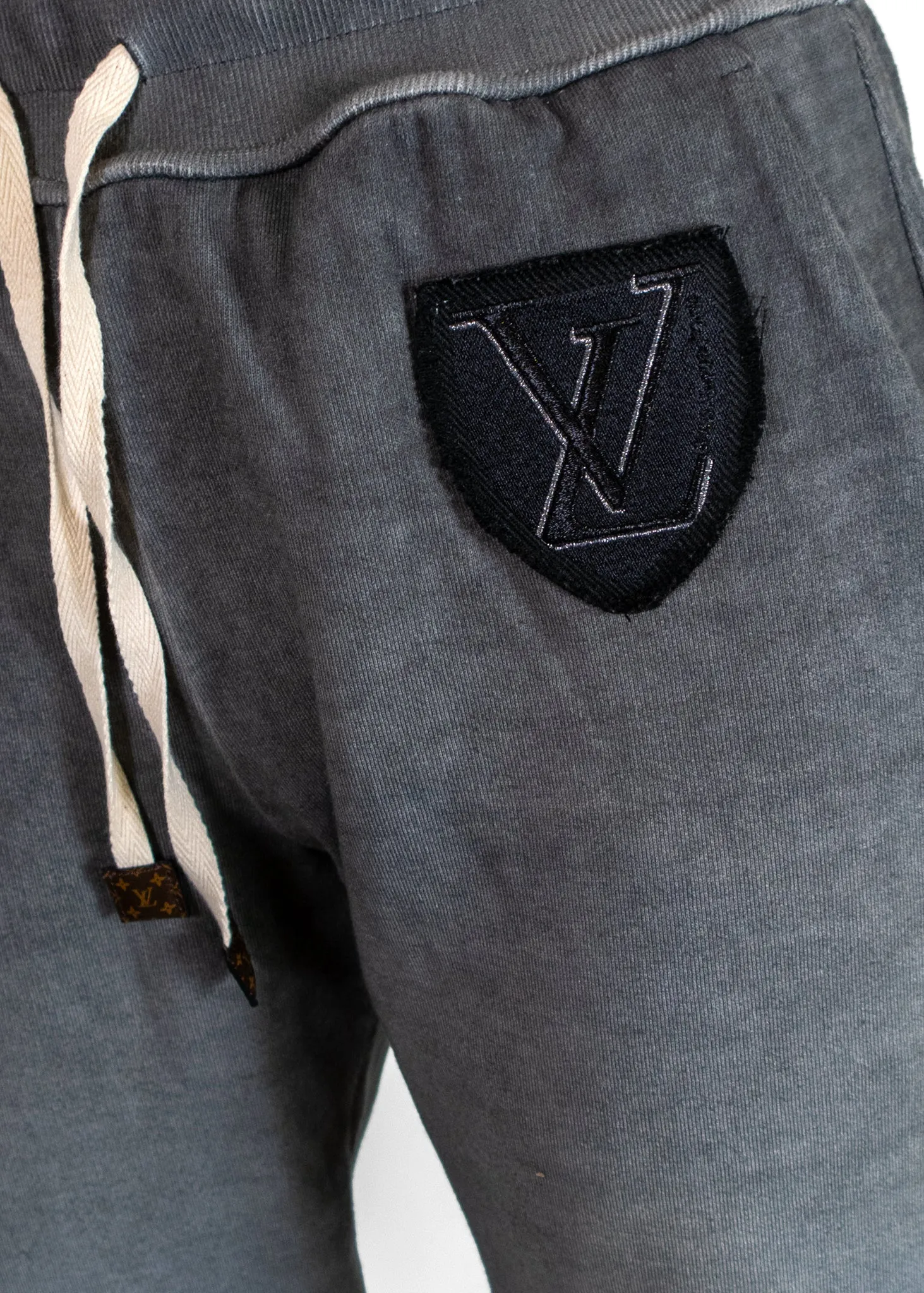 Louis Vuitton Over-dyed Cotton Sweatpants With Lv Patch