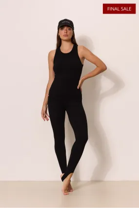 MAIA MicroModal soft rib highwaisted legging - Black