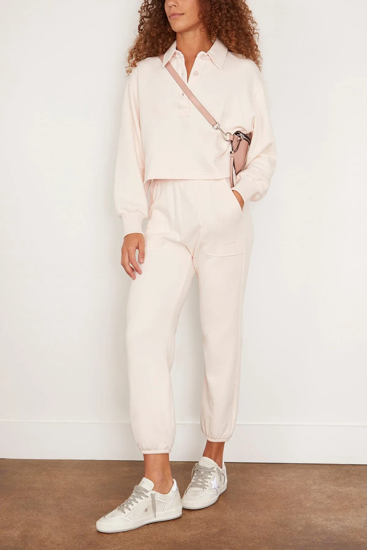 Mason Low Rise Relaxed Sweatpant in Mallow
