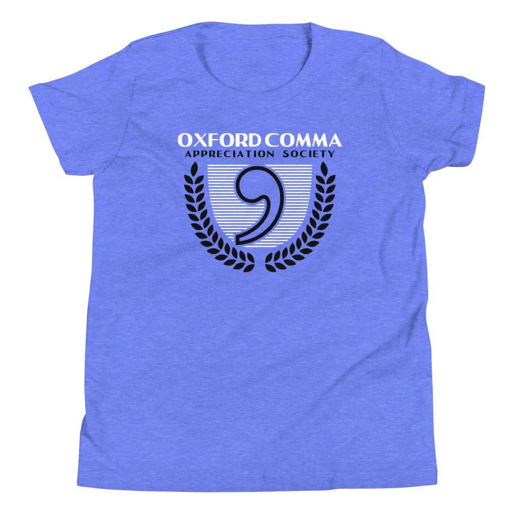 Oxford Comma Appreciation Society Kid's Youth Tee