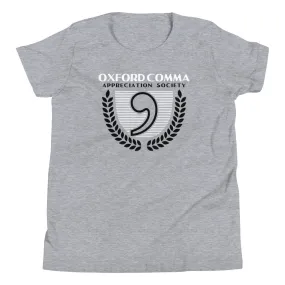 Oxford Comma Appreciation Society Kid's Youth Tee