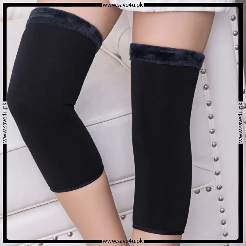 Perfect Support Soft and Warm Knee Warmer for Winter - Black