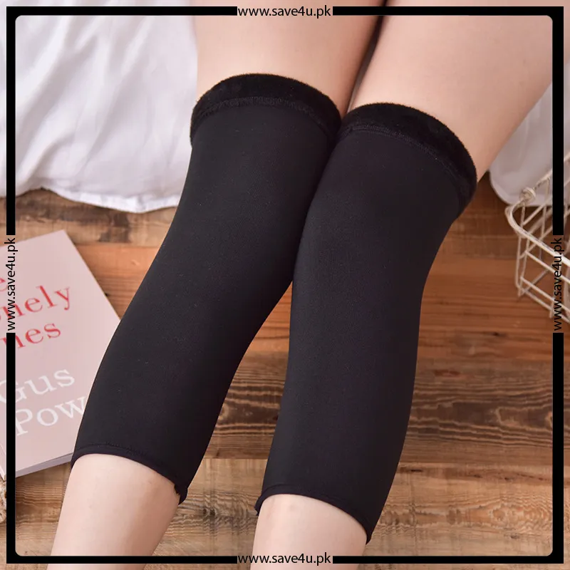 Perfect Support Soft and Warm Knee Warmer for Winter - Black
