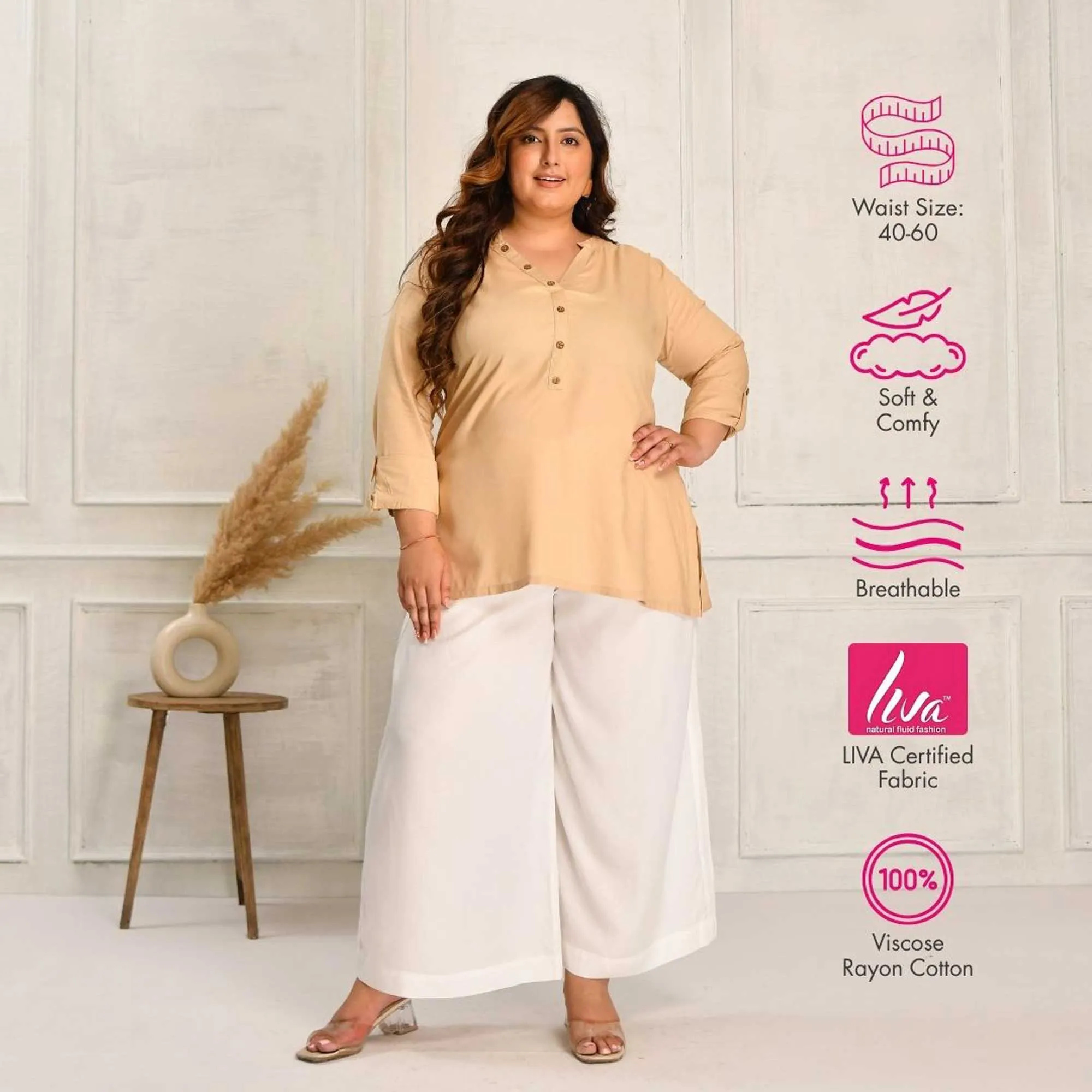 Plus Size Wide Leg Pants (Palazzos)