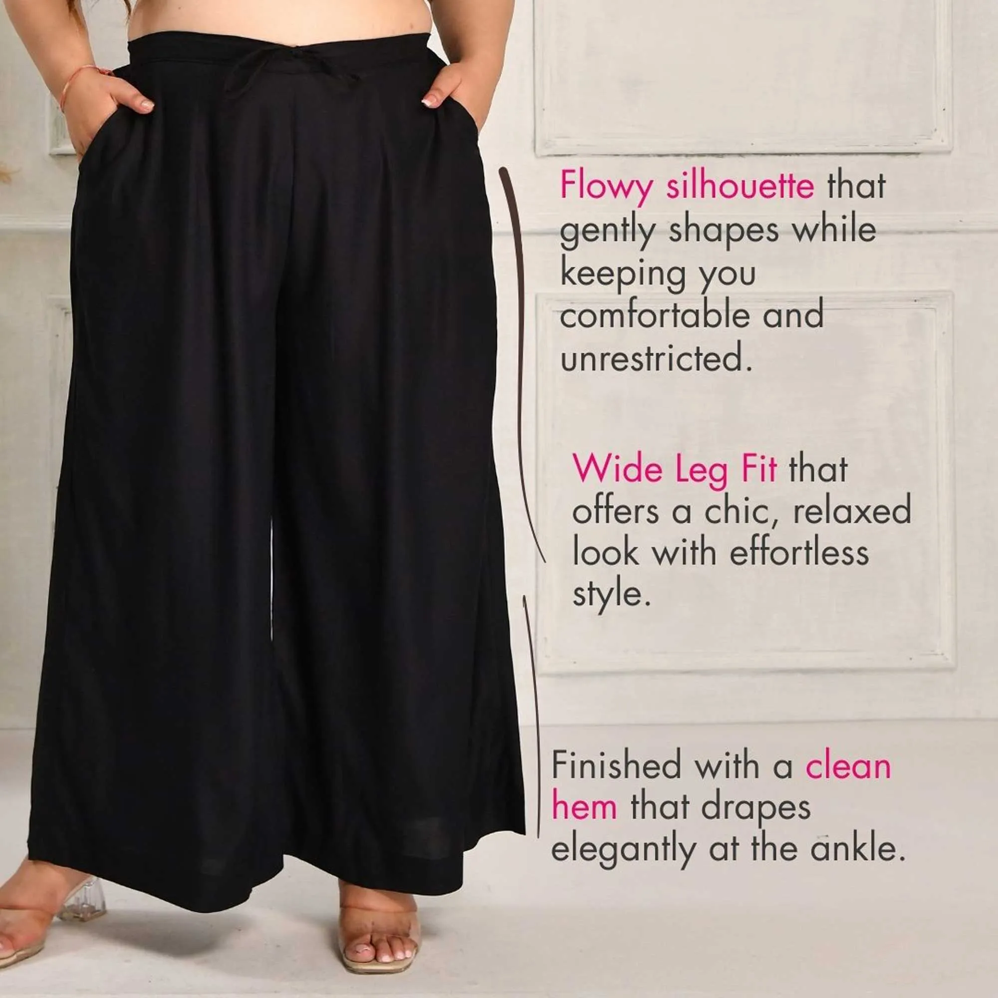 Plus Size Wide Leg Pants (Palazzos)