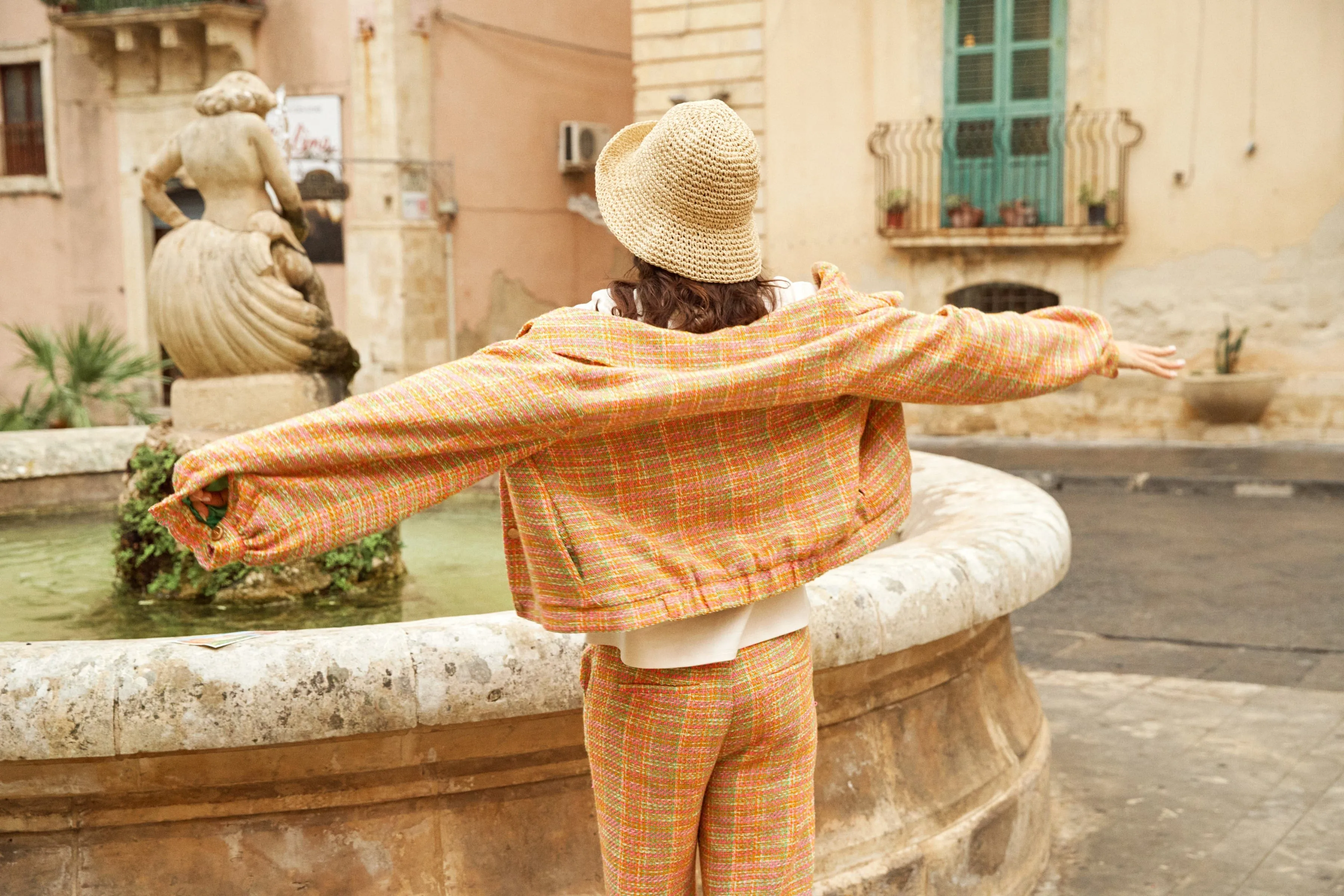 POM Amsterdam Sunset Tweed Pants
