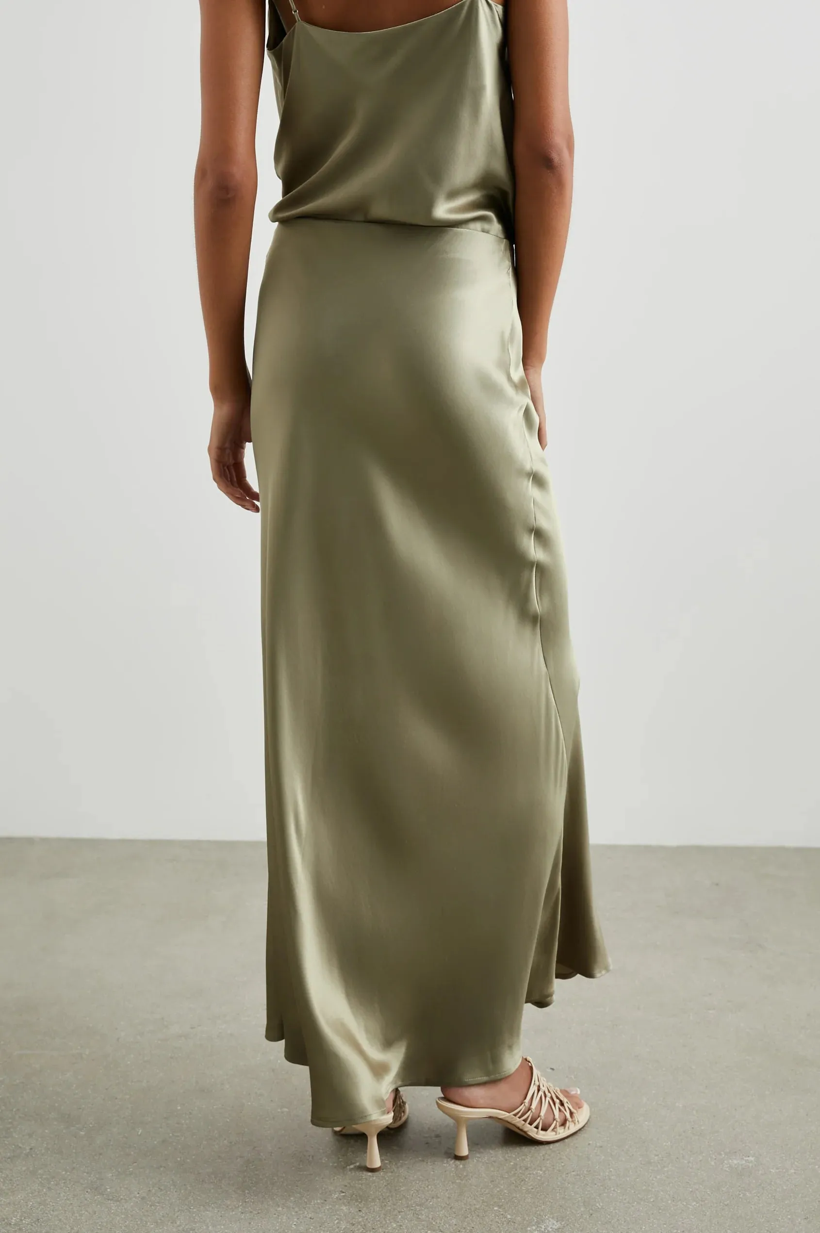 Rails Romina Satin Crepe Maxi Skirt- Mermaid