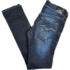 Replay Italy Ladies 'Fabienne' Distressed Slim Fit Jeans - Size 26