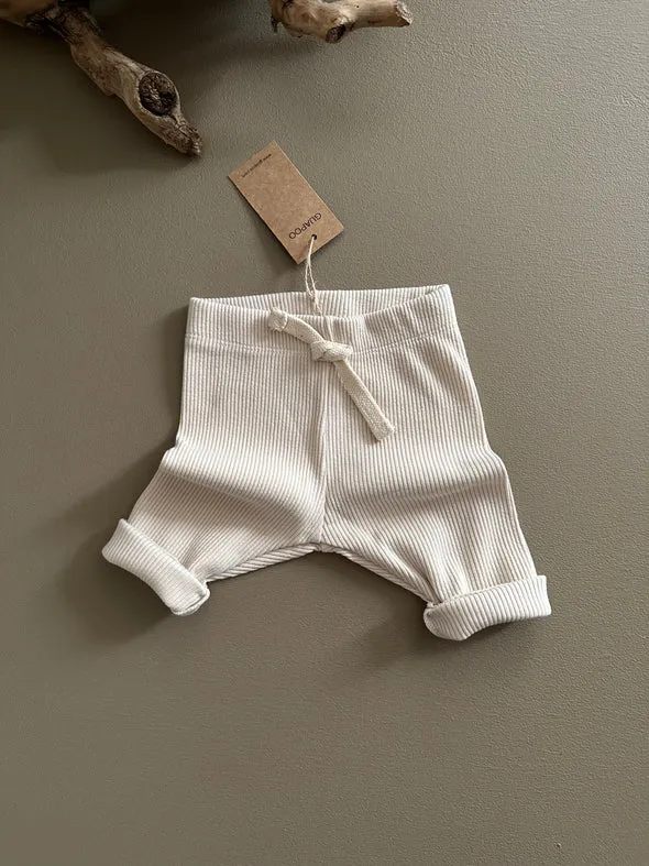 RIB LEGGINGS | MILK