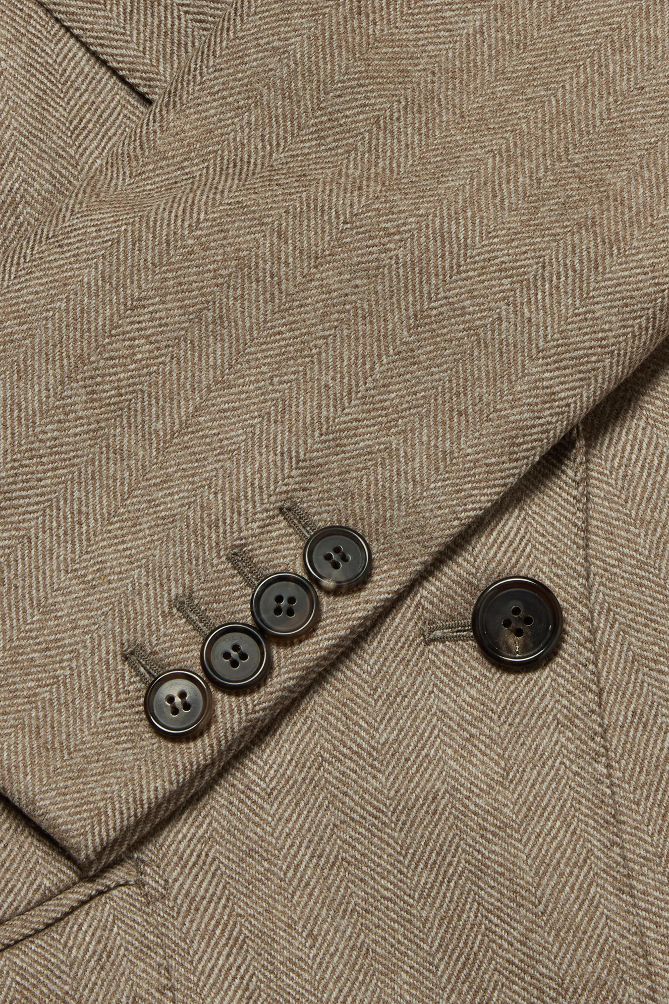 Single Breasted Jacket in Herringbone