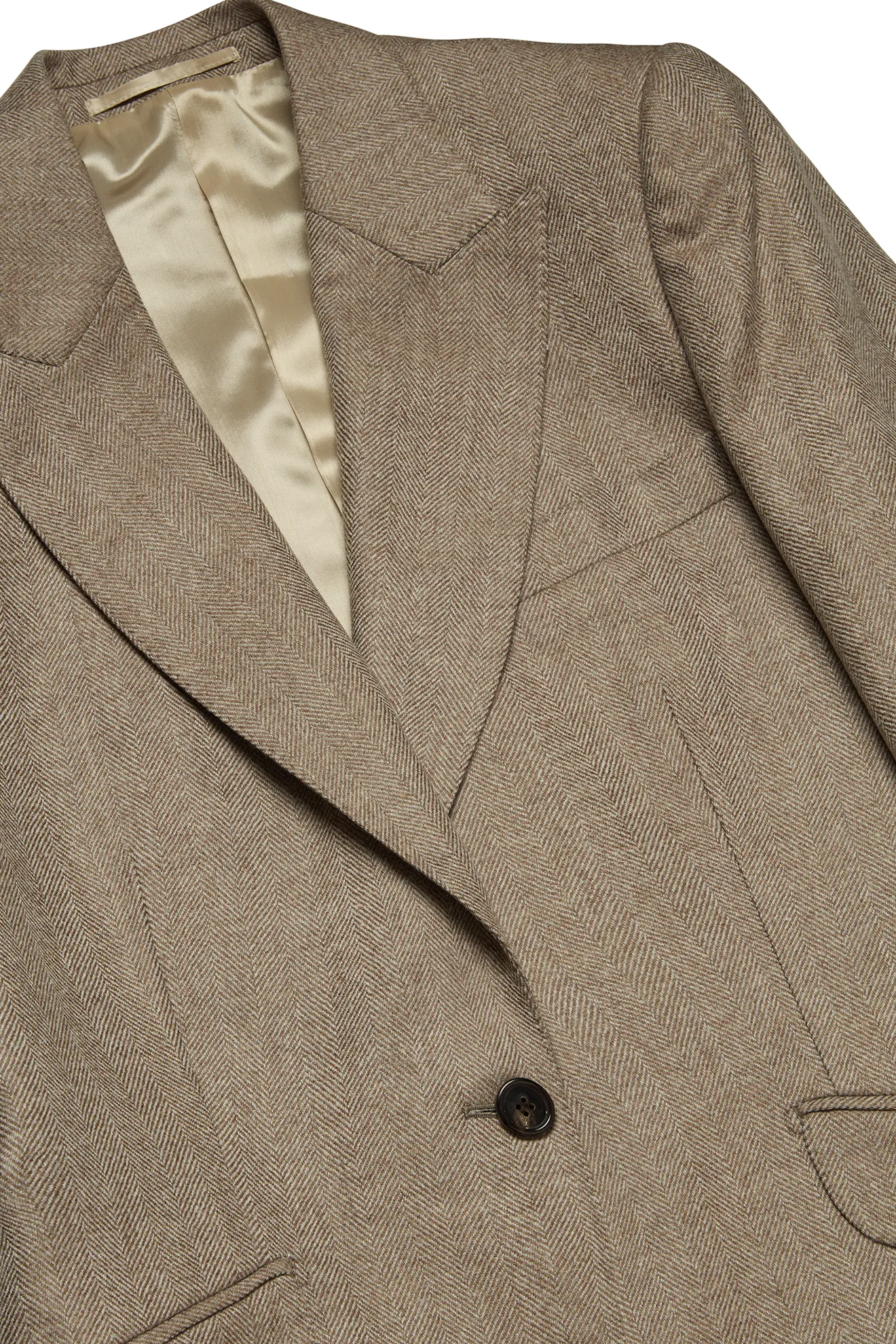 Single Breasted Jacket in Herringbone