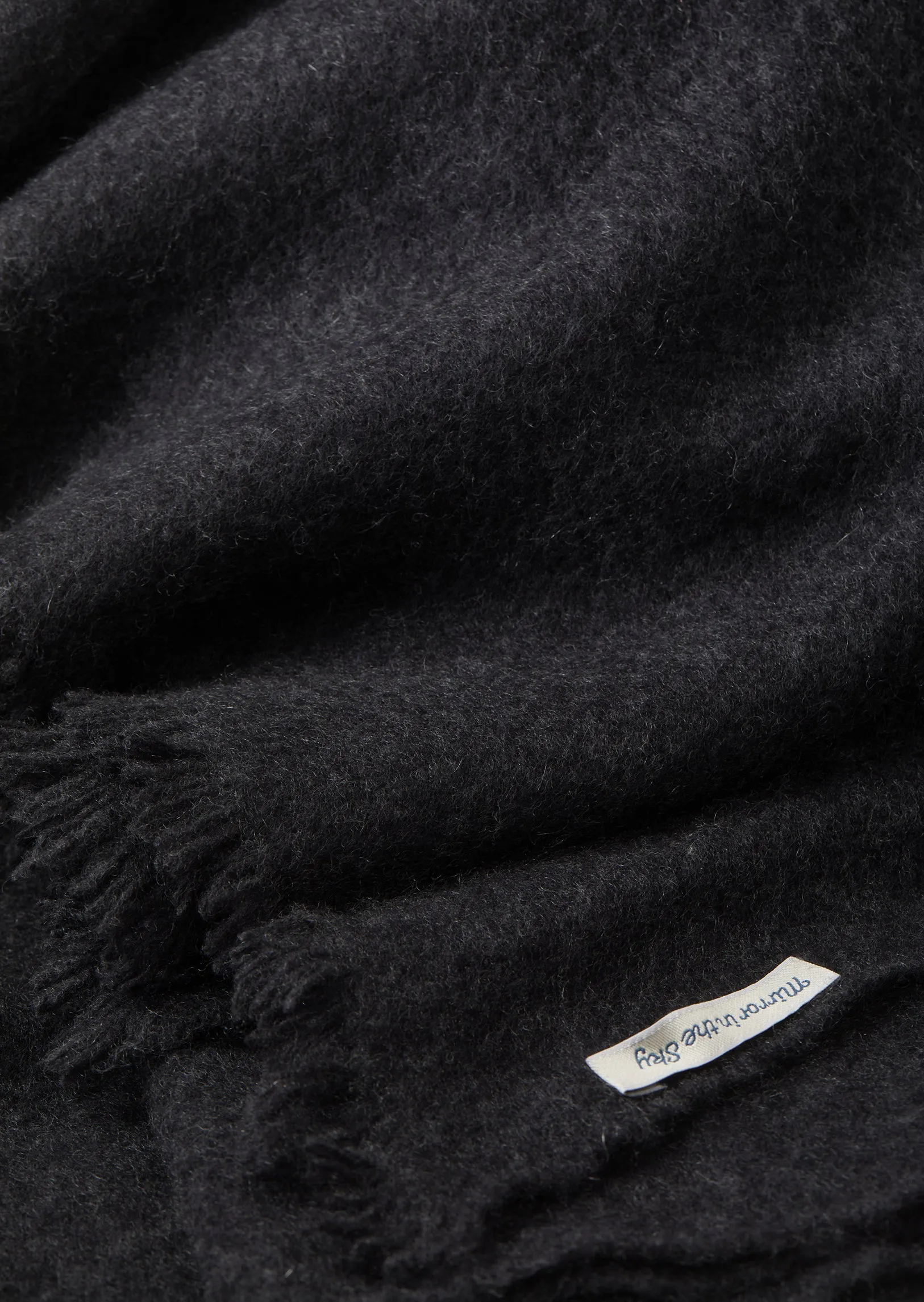 Soft Felted Cashmere Blanket ( BABY CASHMERE ) Charcoal