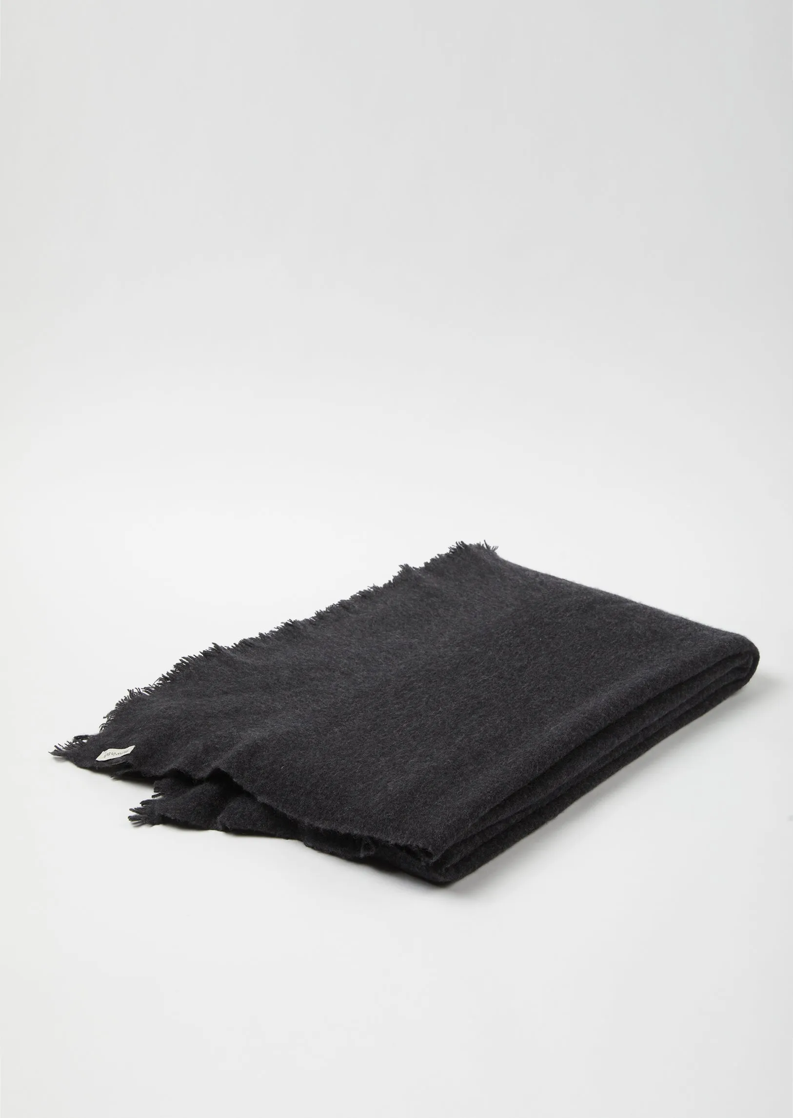 Soft Felted Cashmere Blanket ( BABY CASHMERE ) Charcoal