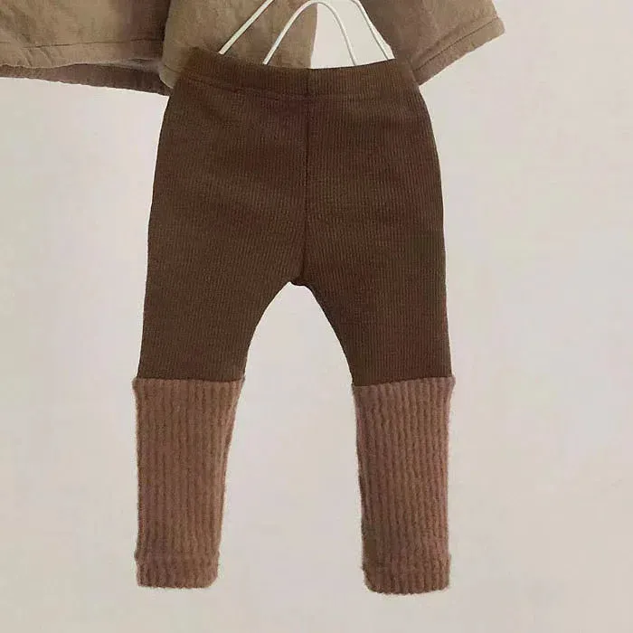 Soft Plush Ribbed Leggings