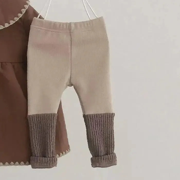 Soft Plush Ribbed Leggings