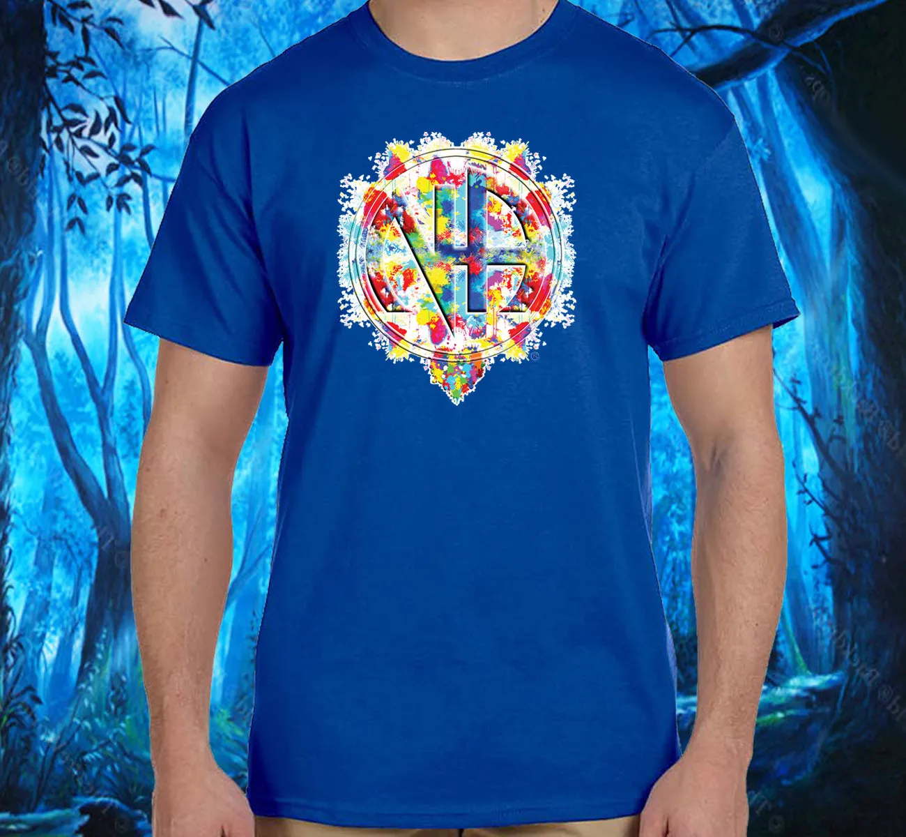 Splattered NA Symbol  SS/LS Tee