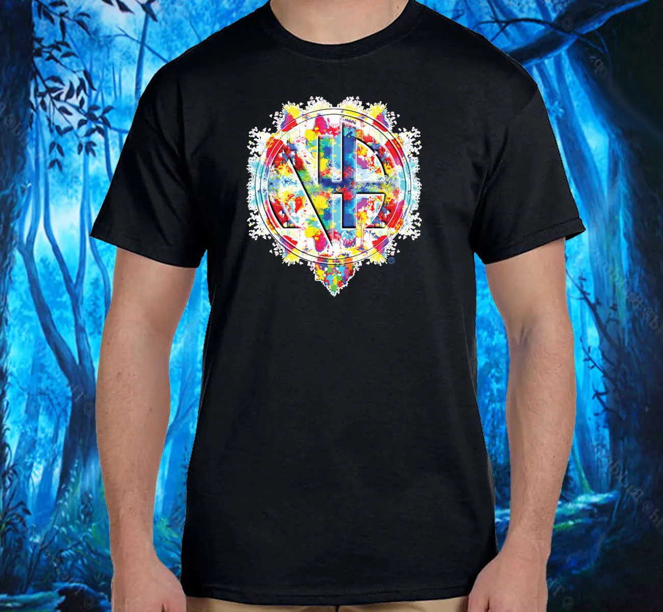Splattered NA Symbol  SS/LS Tee