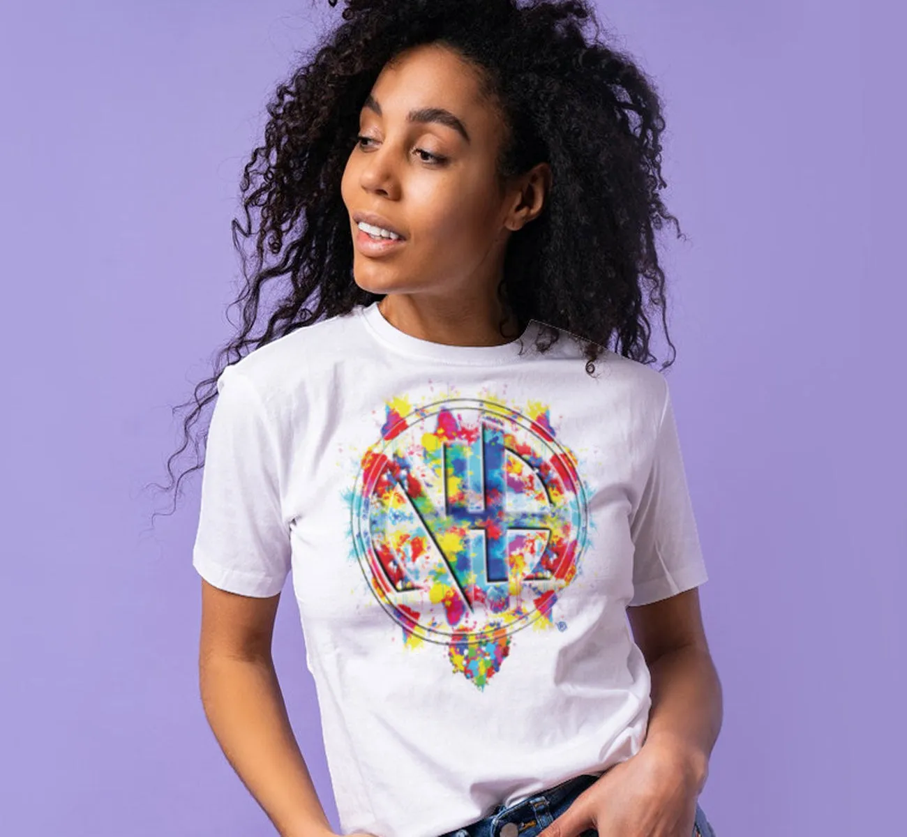 Splattered NA Symbol  SS/LS Tee