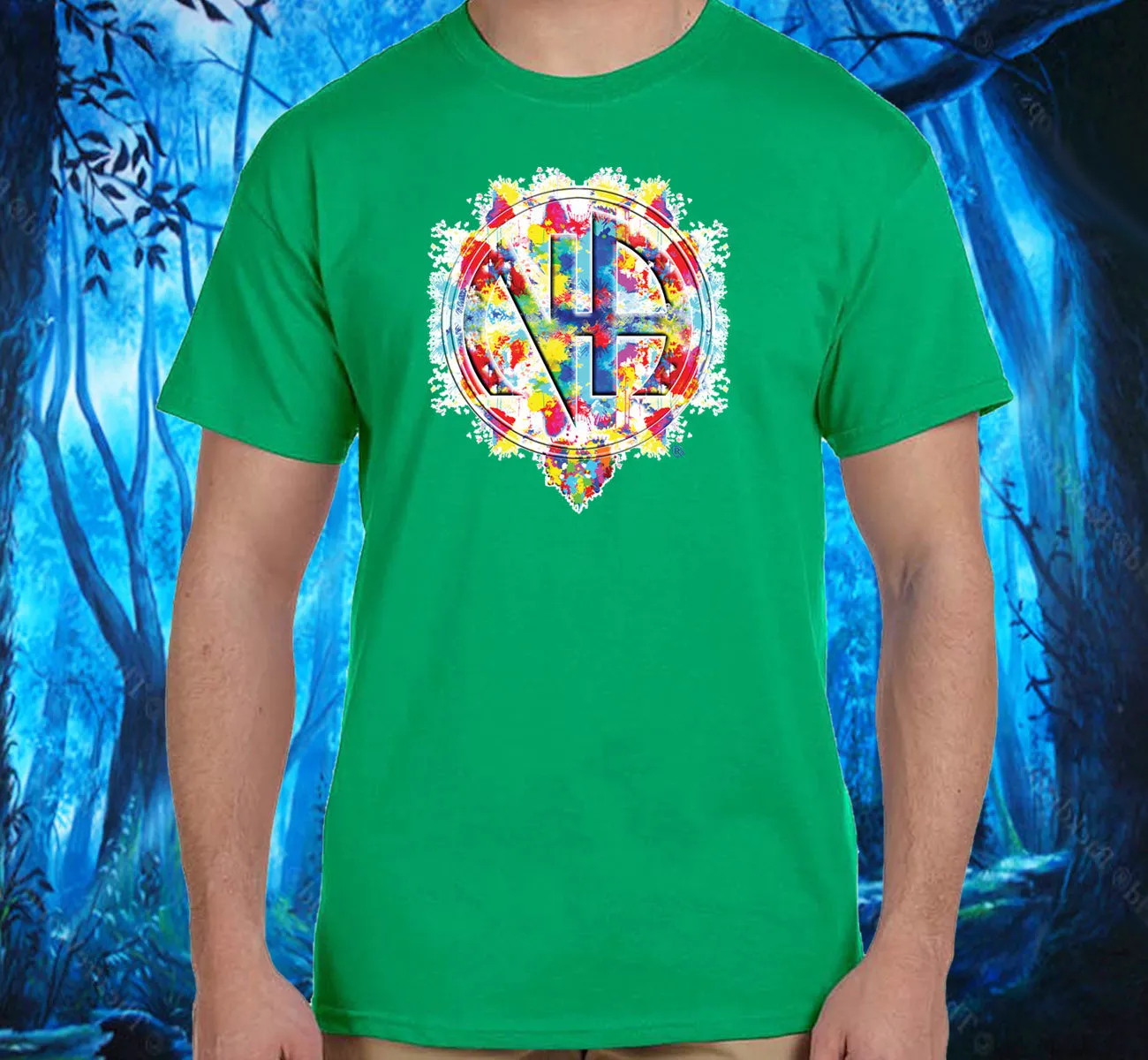 Splattered NA Symbol  SS/LS Tee