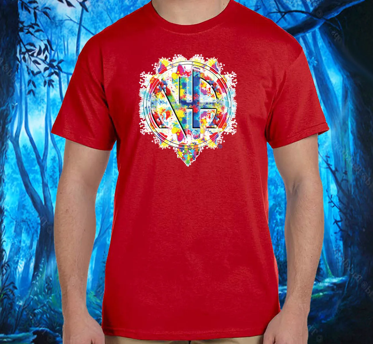 Splattered NA Symbol  SS/LS Tee