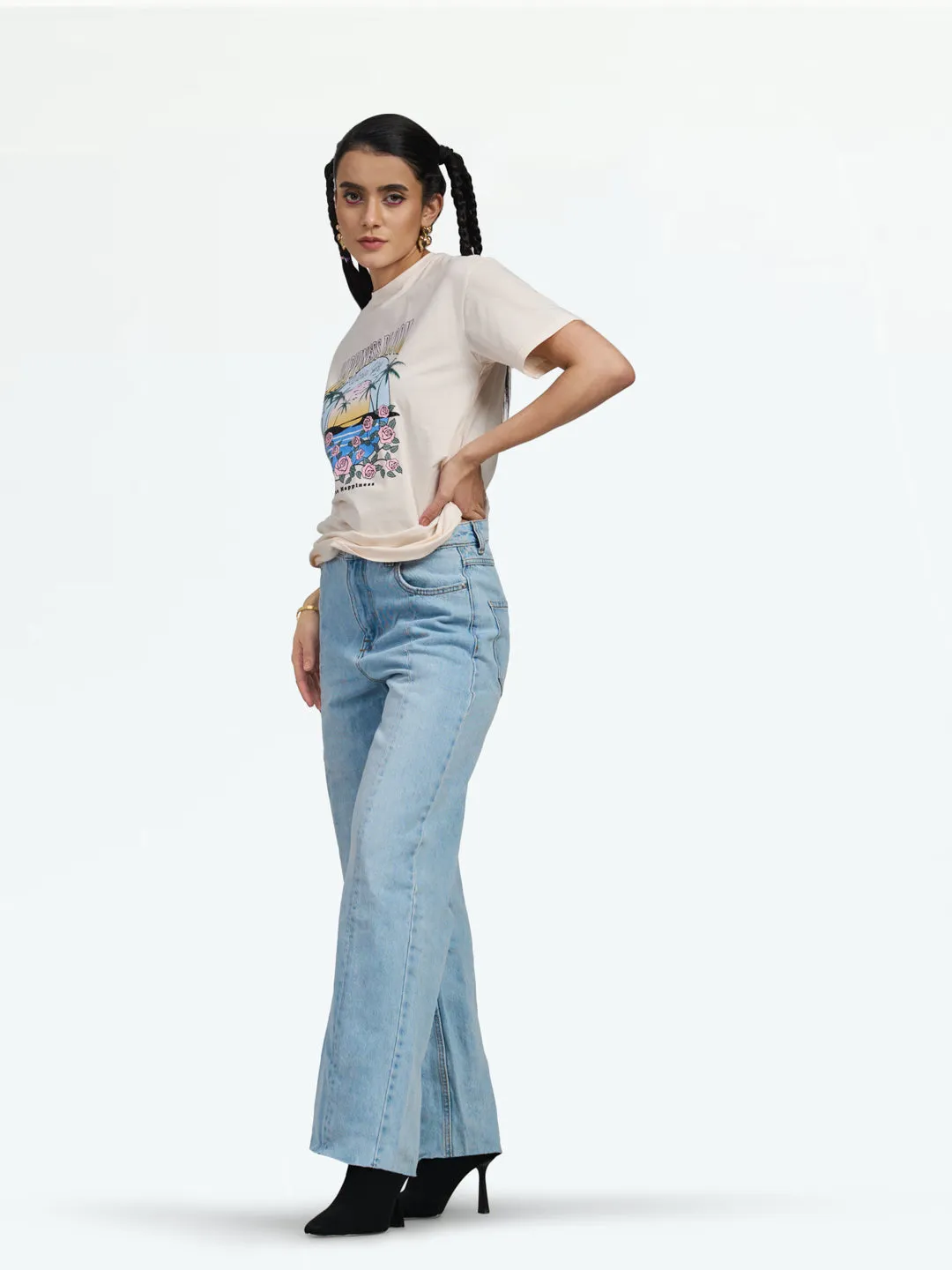 Women Shallow Apricot T-Shirt