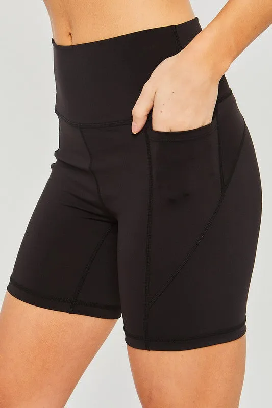 Women's Activewear Leggings Shorts Seam Detail