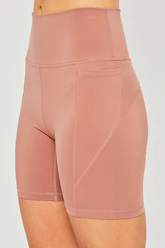 Women's Activewear Leggings Shorts Seam Detail