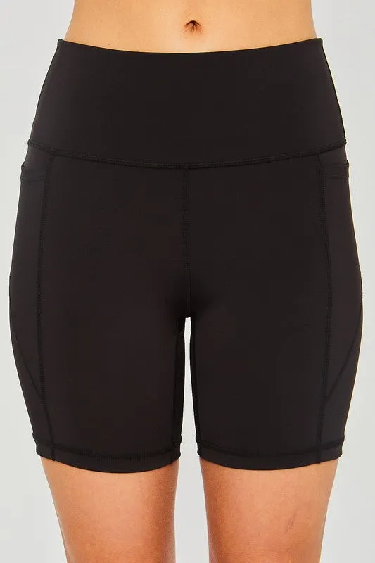 Women's Activewear Leggings Shorts Seam Detail