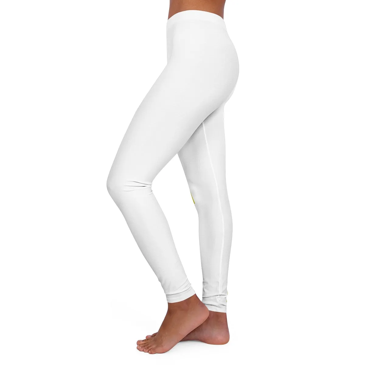 Women's Spandex Leggings ( My body my rules ) WHITE
